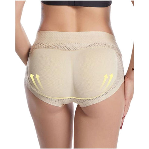 Breathable Women's Underwear Fake Butt Pads Panties