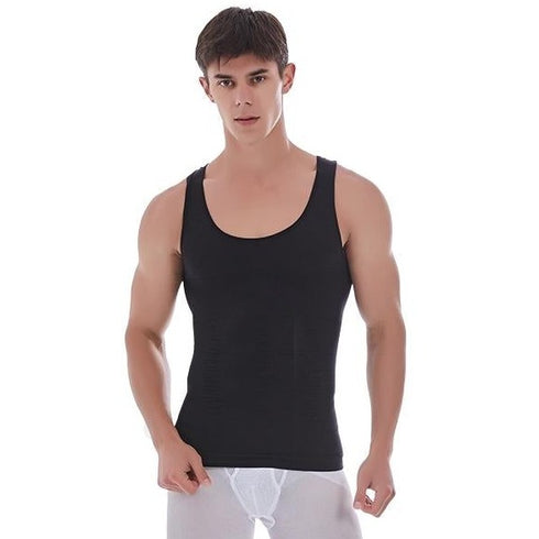 Men's Compression Shirt Slimming Abdomen Control Tank Shaperwear