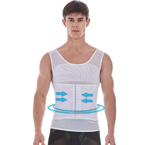 Compression Body Shaper Abdomen Control Tank Tops for Men