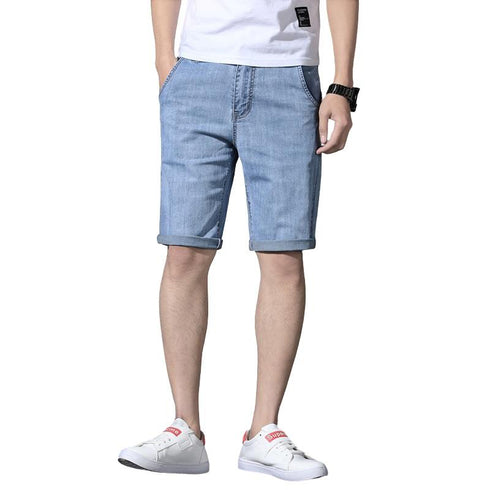 Newest Plus Size Summer Loose Mid Waist Men's Jean Shorts