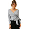 Sexy V Neck Pullover Sweater Women's Knit Tops