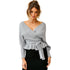 Sexy V Neck Pullover Sweater Women's Knit Tops