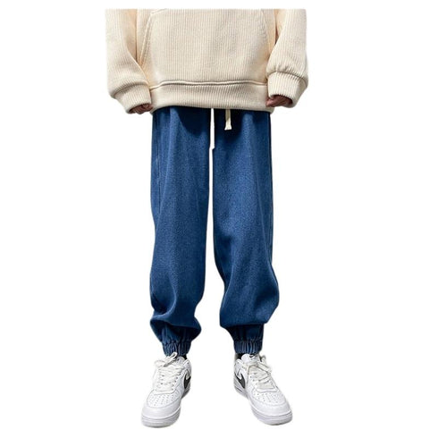 Men's Casual Drawstring Jogger Straight Leg Athletic Pants