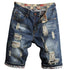 New Mid Waisted Men's Jean Shorts Men's Ripped Jeans Shorts