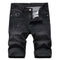 Men's Mid Rise Regular Denim Retro Ripped Stretchy Jeans Shorts