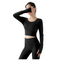 Women's Sexy Criss Cross Back Running Yoga Sweatshirts