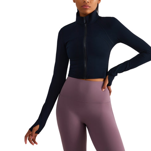 Winter Women's Running Zipper Yoga Jacket Coats