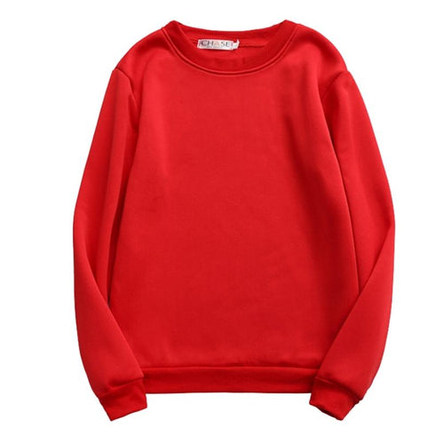 Warm Fleece-Lined Blank Unisex Plus Size Sweatshirt