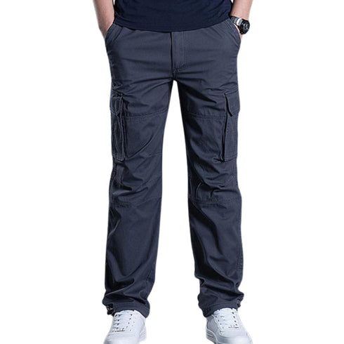 Men's Relaxed Fit Work Camo Cargo Pants with Pockets