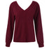 V Neck Top Sexy Backless Pullover T-shirt Women's Tops
