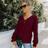 V Neck Top Sexy Backless Pullover T-shirt Women's Tops
