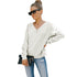V Neck Top Sexy Backless Pullover T-shirt Women's Tops