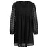 V Neck Women's Fit Dress Doll Dress Jacquard Dress