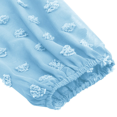 V Neck Women's Fit Dress Doll Dress Jacquard Dress