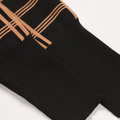 Vintage Women's Sexy Stripes knit Bodycon Dress