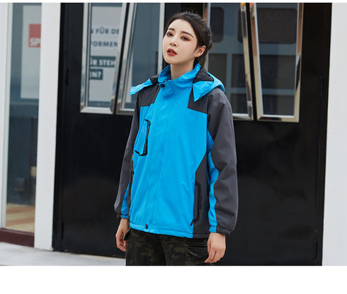 Warm Plus Size Windbreaker Waterproof Unisex Jackets