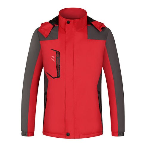 Warm Plus Size Windbreaker Waterproof Unisex Jackets