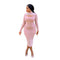 Western Stylish Plus Size Women's Long Sleeve Dress