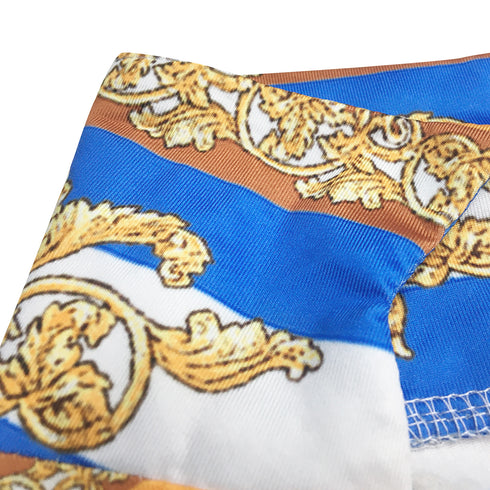 Western Stylish Printed V-neck Women's Two Piece Outfits