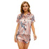 Western Stylish Women's Cute Short Pajama Sets Loungewear