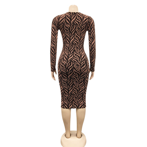 Western Stylish Women's Deep V-neck Cocktail Dresses