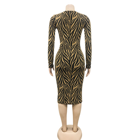 Western Stylish Women's Deep V-neck Cocktail Dresses