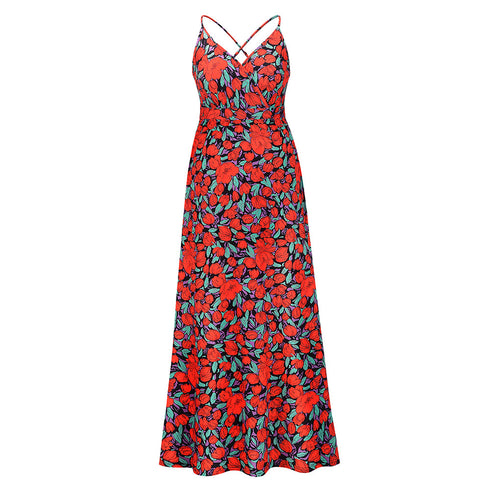 Western Stylish Women's Printed Beach Long Dress