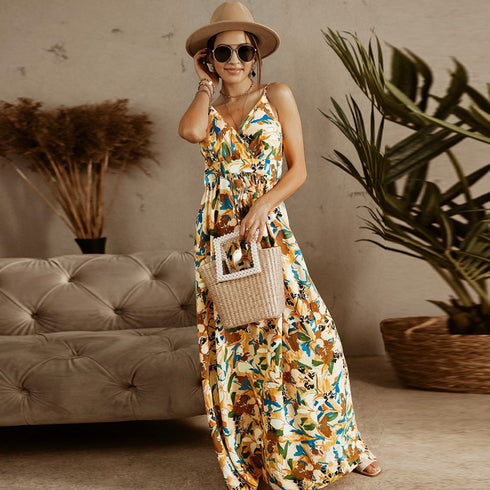Western Stylish Women's Printed Beach Long Dress