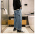 Wide-Leg Men's Loose Jeans Denim Pants