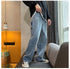Wide-Leg Men's Loose Jeans Denim Pants