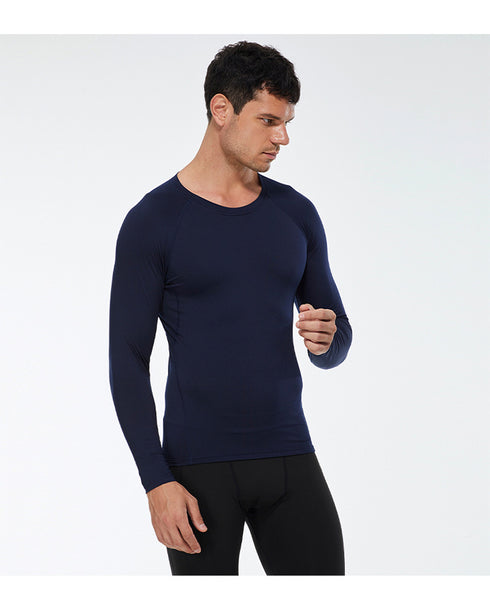 Winter Men's Activewear Quick Dry Stretchy Running Sweatshirts