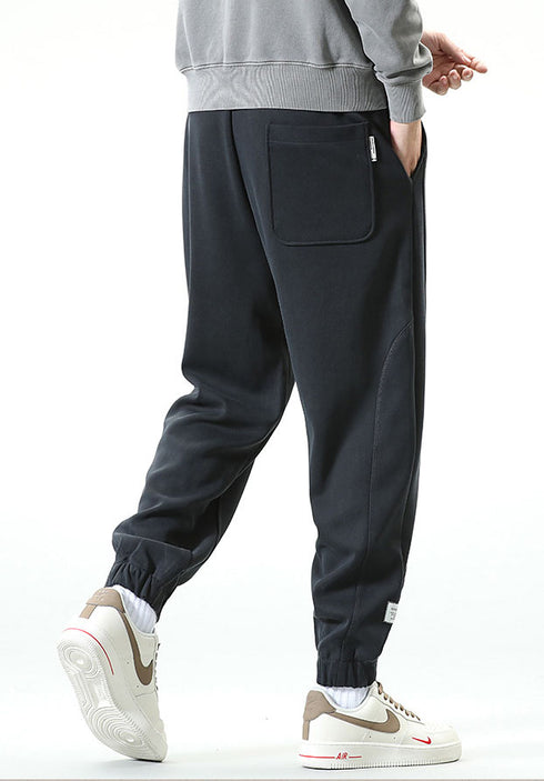 Winter Men's Trousers Traning Drawstring Joggers Pants
