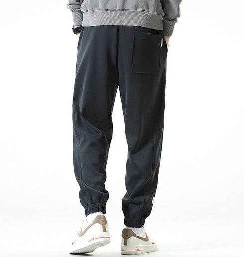 Winter Men's Trousers Traning Drawstring Joggers Pants