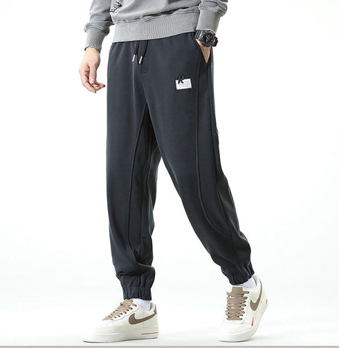 Winter Men's Trousers Traning Drawstring Joggers Pants