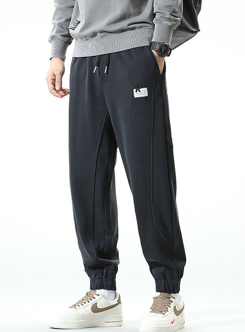 Winter Men's Trousers Traning Drawstring Joggers Pants