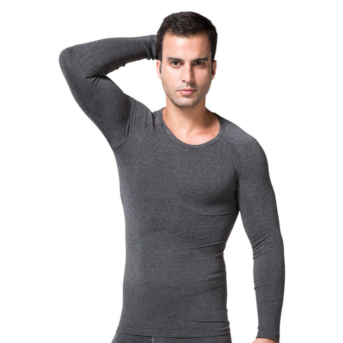 Winter Men's Shapewear Long Sleeve Thermal Seamless Underwear