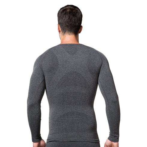 Winter Men's Shapewear Long Sleeve Thermal Seamless Underwear