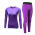 Winter Women's Fitness Running Suit Shirt Yoga Pants