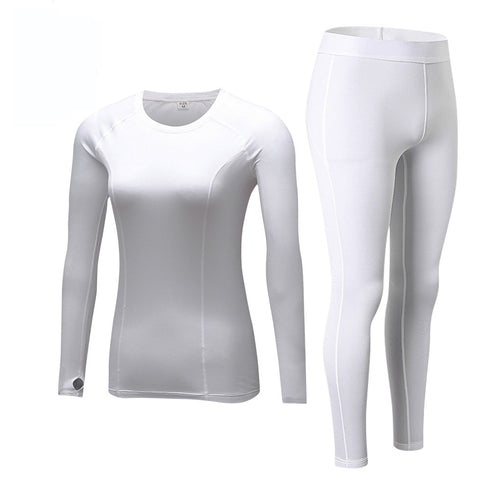 Winter Women's Fitness Running Suit Shirt Yoga Pants