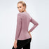 Winter Women's Fitness Running Yoga V-neck Skinny Sweatshirts