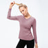 Winter Women's Fitness Running Yoga V-neck Skinny Sweatshirts