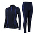 Winter Women's Long Sleeve Shirt Yoga Pants Running Suit