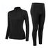 Winter Women's Long Sleeve Shirt Yoga Pants Running Suit
