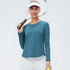 Winter Women's Quick Dry Running Round Neck Sweatshirts