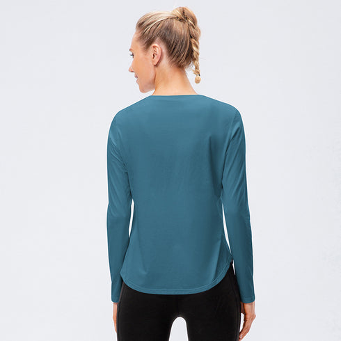 Winter Women's Quick Dry Running Round Neck Sweatshirts