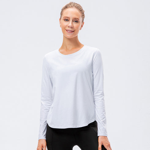 Winter Women's Quick Dry Running Round Neck Sweatshirts