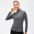 Winter Women's Running Workout Quick Dry Zipper Jacket