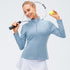 Winter Women's Running Workout Quick Dry Zipper Jacket