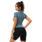 Winter Women's Short Sleeve Sport Yoga Slim T-Shirt