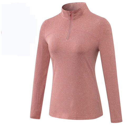 Winter Women's Stand Collar Running Yoga Stretchy Sweatshirts
